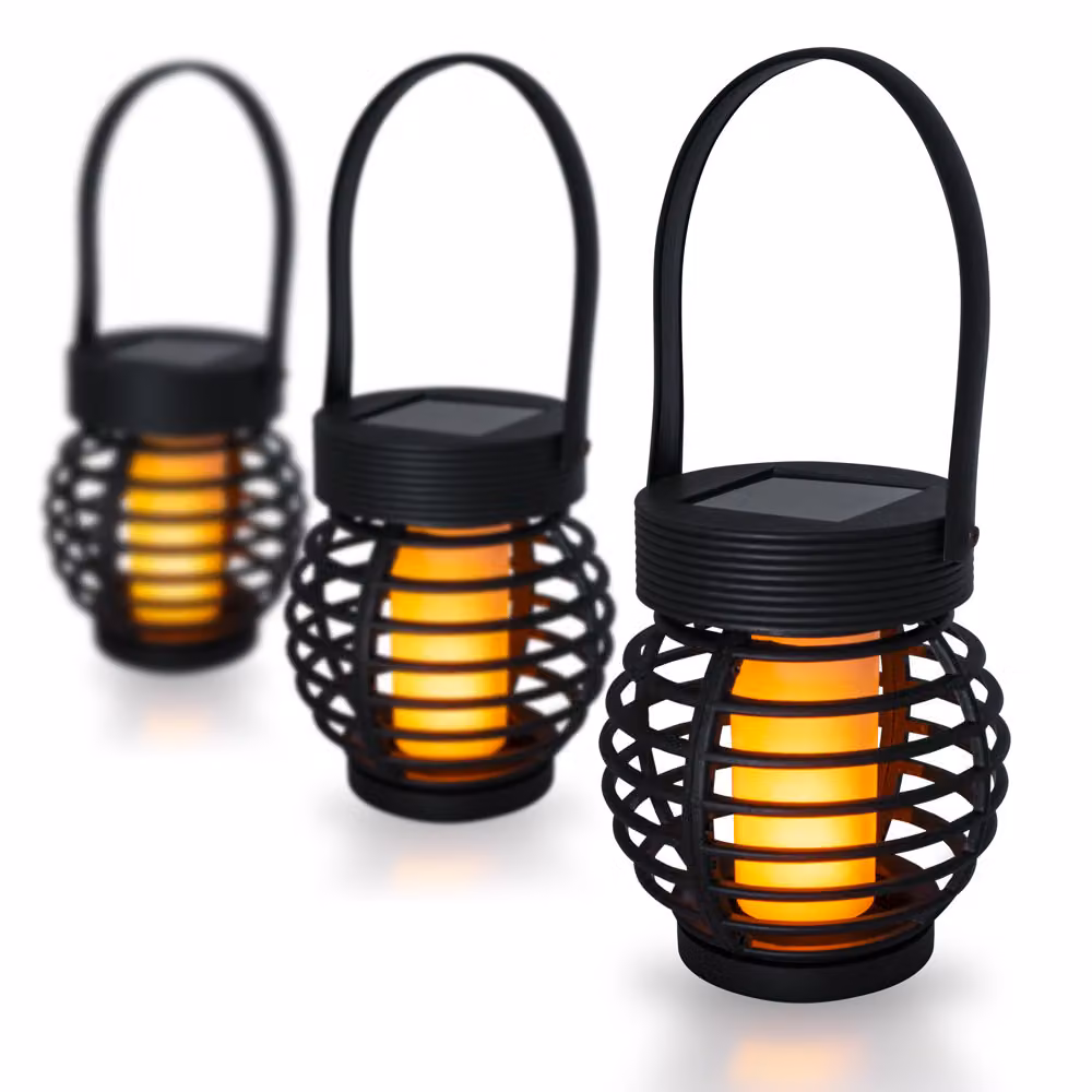 Lanterna solare a LED 3 pezzi, bianco caldo SL-1003