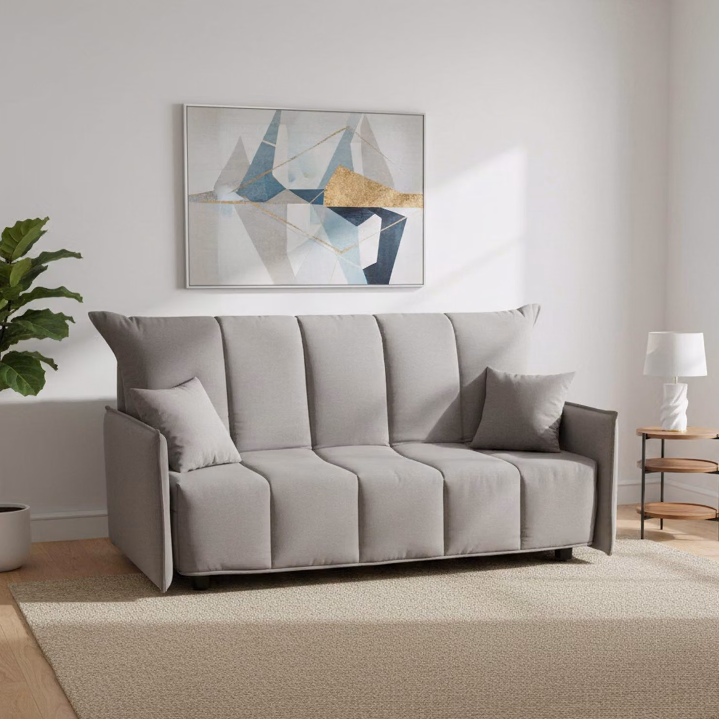 Talamo Italia Divano Letto 3 Posti Antal 90x165 cm Nero, Sfoderabile Rete Letto Elettrosaldata, Materasso Indeformabile  Italy