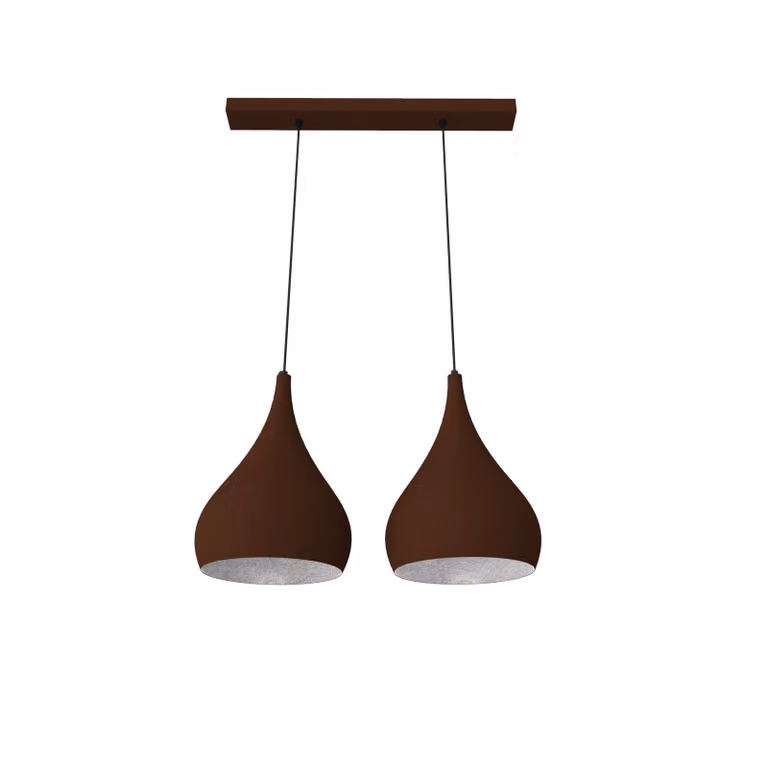Lampada A Sospensione Calice Lineare X2 Foglie