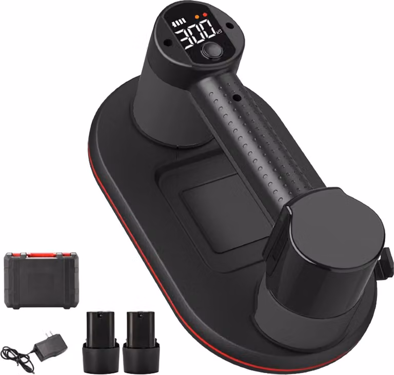 Ventosa a vuoto, Display intelligente, Elevata capacità di carico, 2 batterie