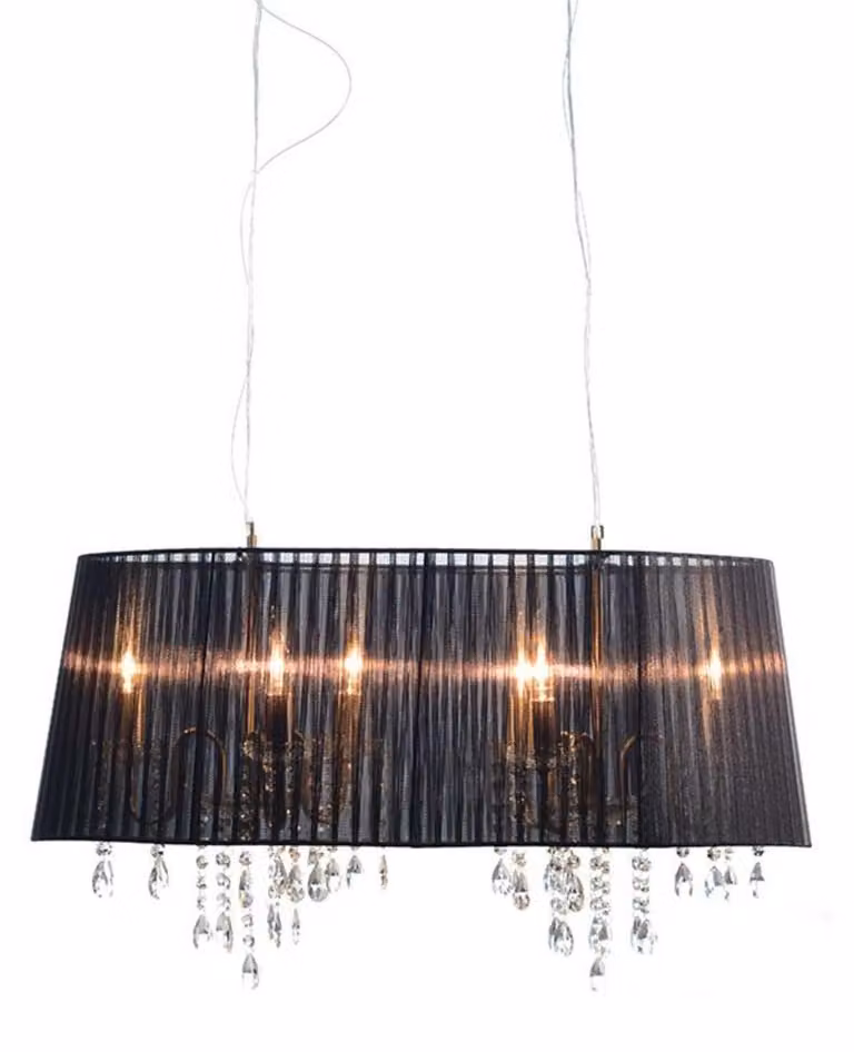 Lampada a sospensione ACA Textile 2P800BK