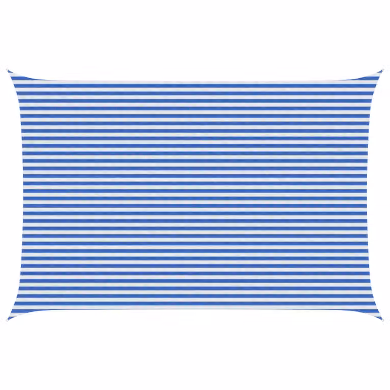 Telo Ombra Rettangolare vidaXL in HDPE Blu e Bianco 4 x 7 m