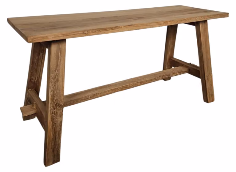 Panca in legno di teak, 90 cm - Realizzata a mano e sostenibile