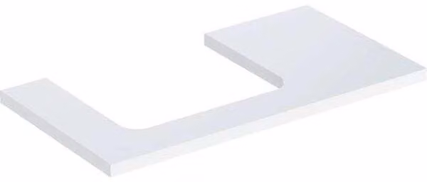 Geberit ONE Plaque de lavabo, découpe à gauche, pour lavabo à poser, 90x3x47cm, 505.303.00.1, 505.303.00.1