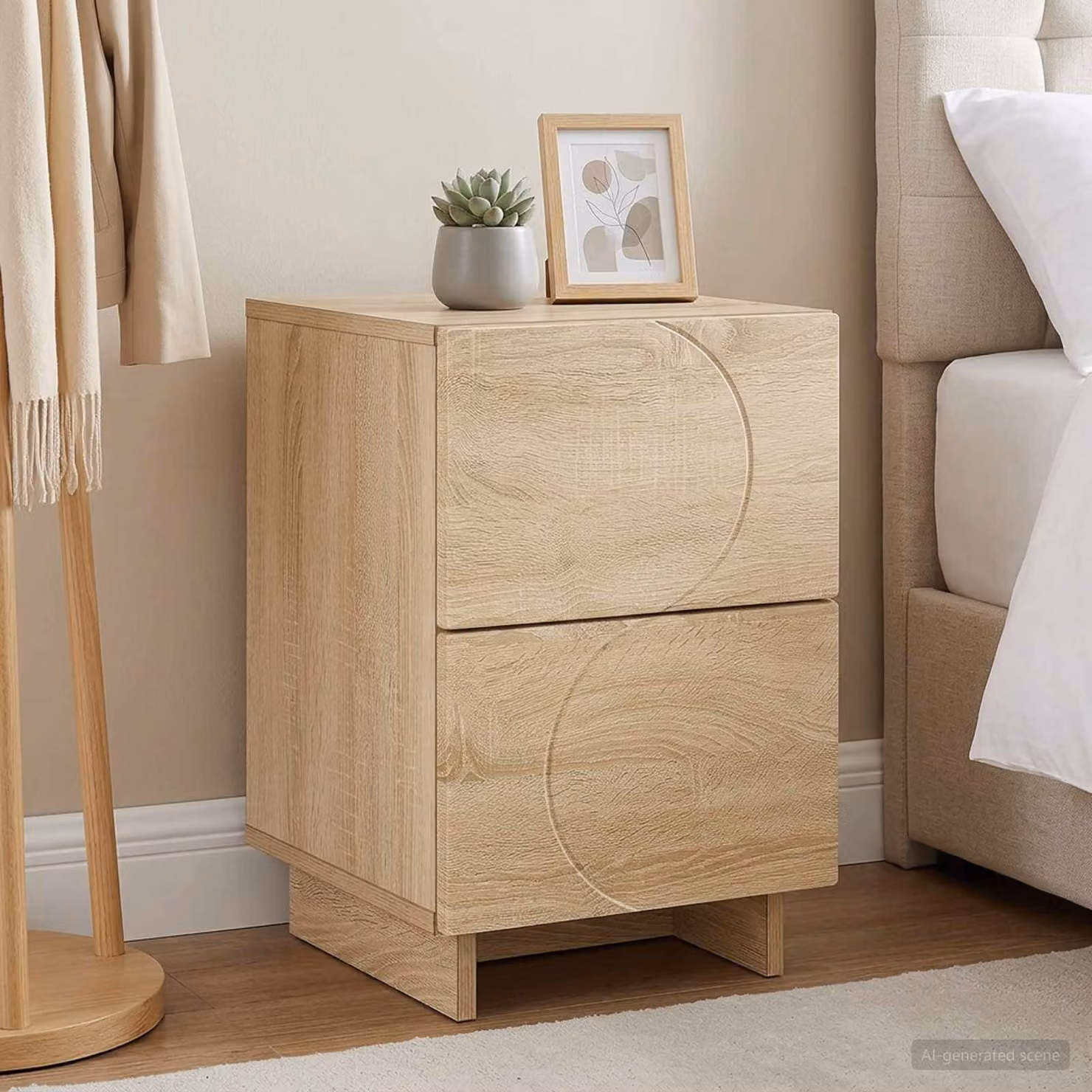 Armadio da notte vidaXL in Rovere Sonoma, L 33,5 cm x P 34,5 cm x H 50 cm