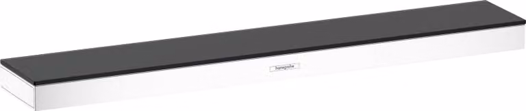 Ripiano doccia Rainfinity, 500 mm, bianco opaco/grigio grafite, vetro di sicurezza