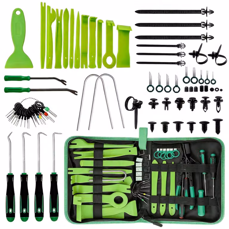 Set di 415 utensili per lo smontaggio di automobili, inclusi utensili in nylon e plastica