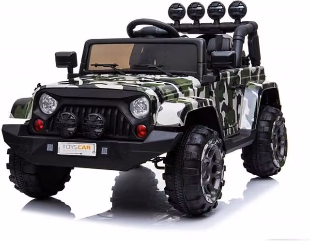 Macchina Elettrica per Bambini Fuoristrada Adventure 12V con Telecomando Mimetico