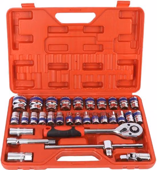 Set da 32 pezzi per riparazioni auto, set di attrezzi da officina per riparazioni