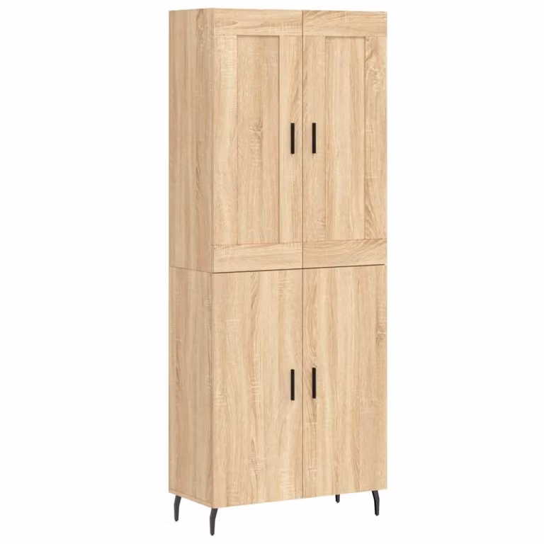 Credenza Rovere Sonoma 69,5x34x180 cm in Legno Multistrato