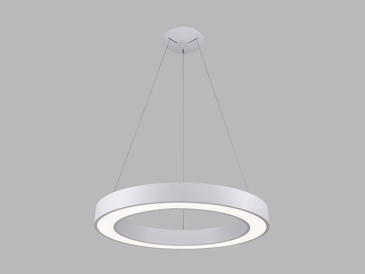Lampadario LED dimmerabile SATURN, Variante: Ø 600mm, 50W, 2330lm, 3000K/4000K, bianco, DALI
