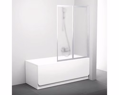 Paravento per vasca da bagno RAVAK VS2 105 satin+Grape 796M0U00ZG