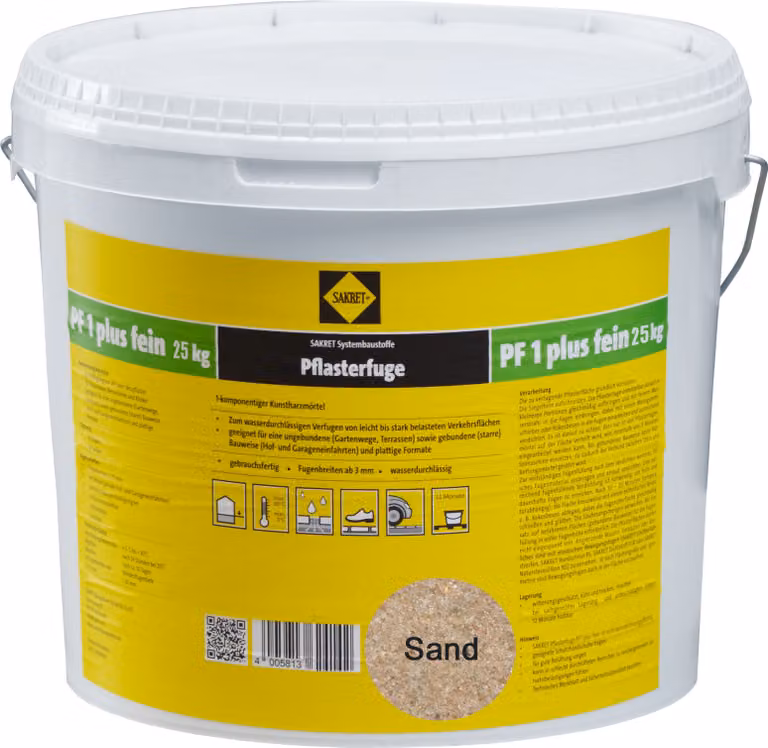 SAKRET Pflasterfugenmörtel PF1 Plus FEIN Sand 25kg