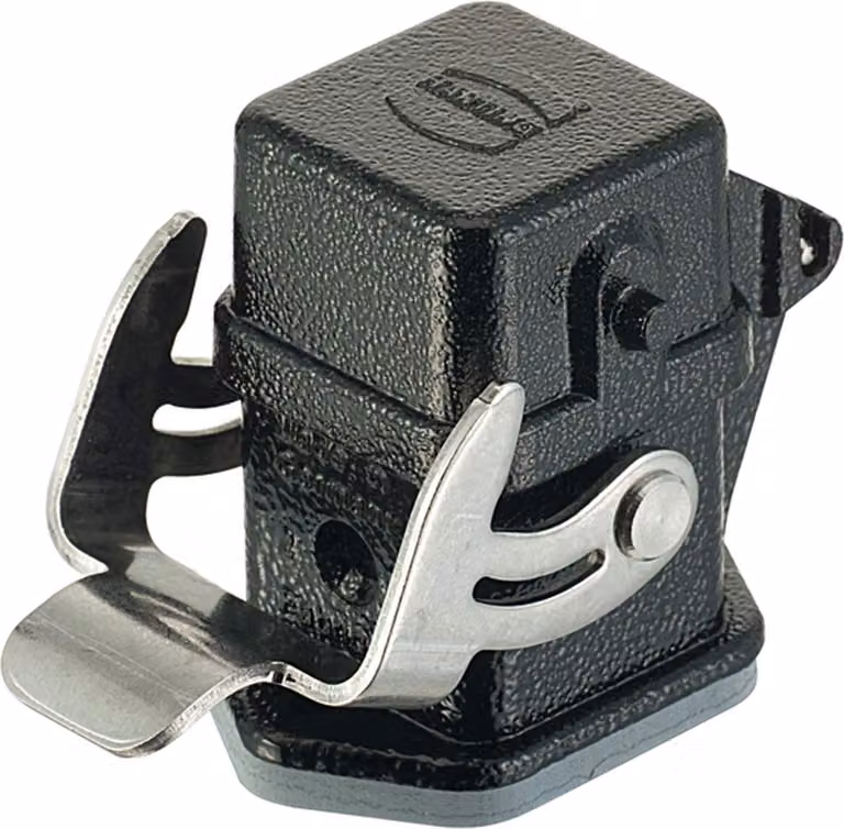 HARTING Han 3M Custodia aggiuntiva diritta con 1 staffa con cappuccio protettivo in metallo - 1 pezzo