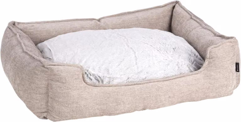 Cuccia per cani Flamingo Maylo rettangolare beige, dimensioni: 80 x 67 x 22 cm