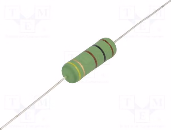 5 resistenze: resistenze a filo, montaggio a foro passante, 100Ω, alta tensione, 5W, tolleranza ±5%, modello KNPA5WJ0101B00. Resistenza 5W