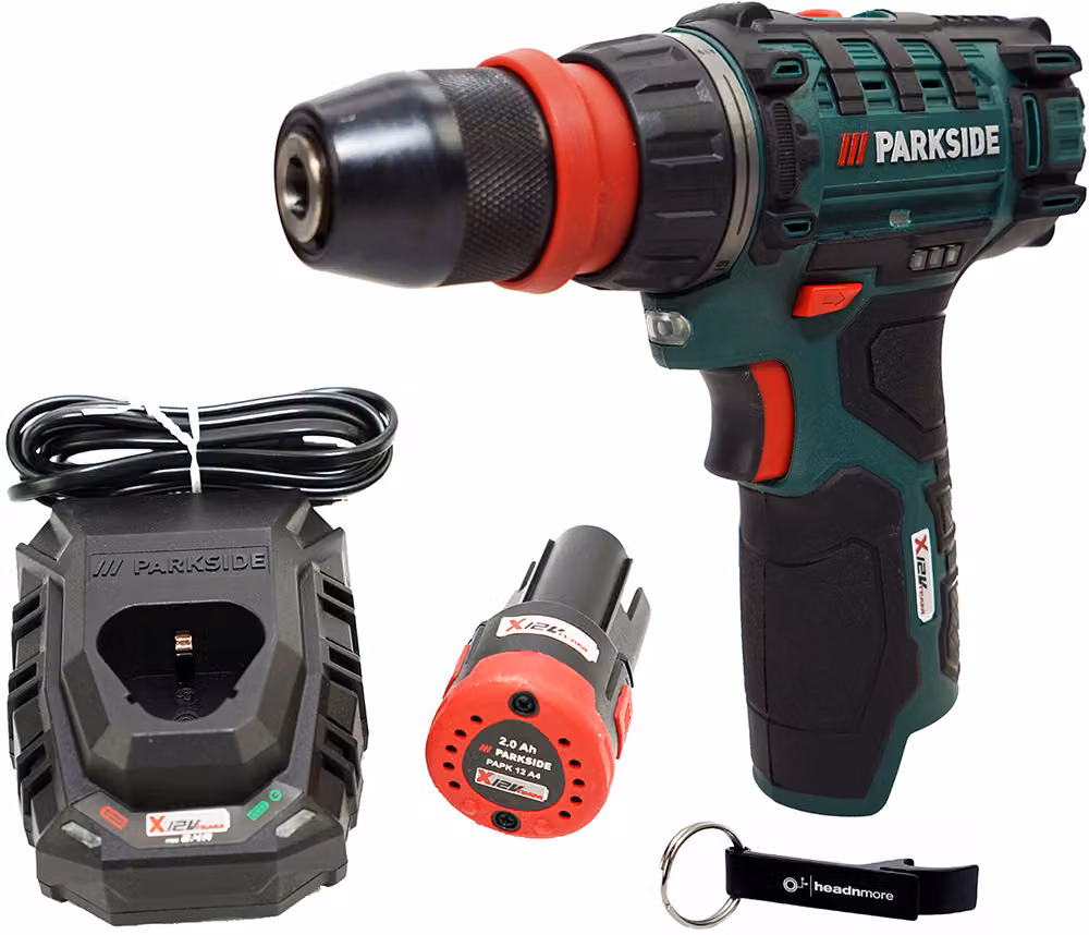 PARKSIDE® Trapano avvitatore a batteria 12 V PBSA 12-Li / incl. batteria (2 Ah) e caricabatteria (2,4 A)