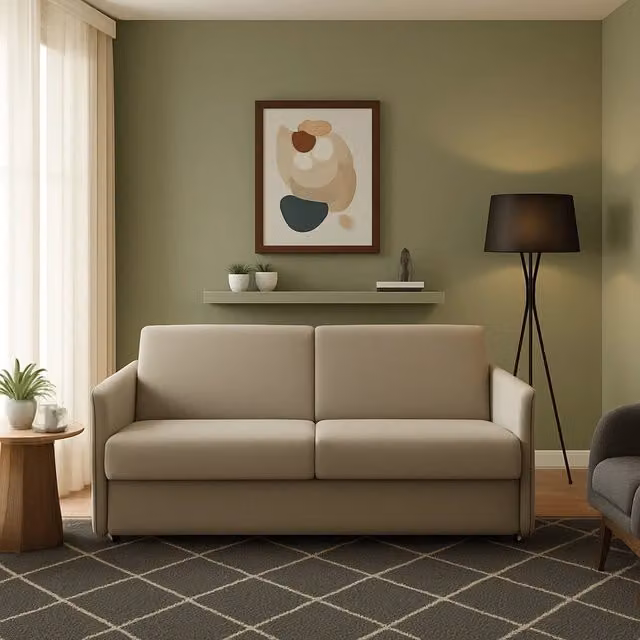 Divano Fisso 3 Posti Severo DMORA Made in Italy, Grigio, L: 200 cm, P: 95 cm, H: 45 cm – 1