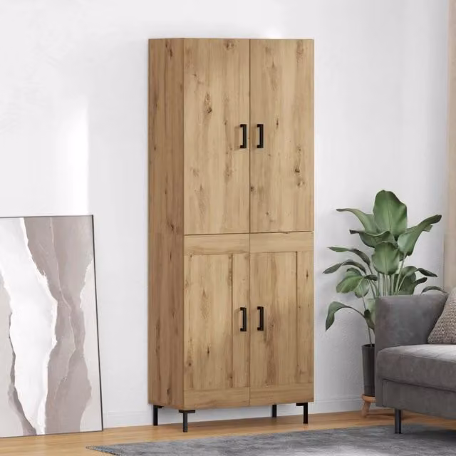 Credenza-Buffet-Armadio da cucina Rovere artigianale 69,5 x 34 x 180 cm 759984