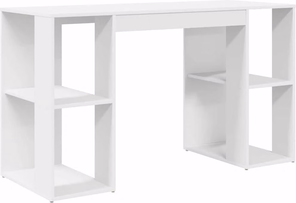 Scrivania Bianco 130 x 50.5 x 75 cm Legno multistrato