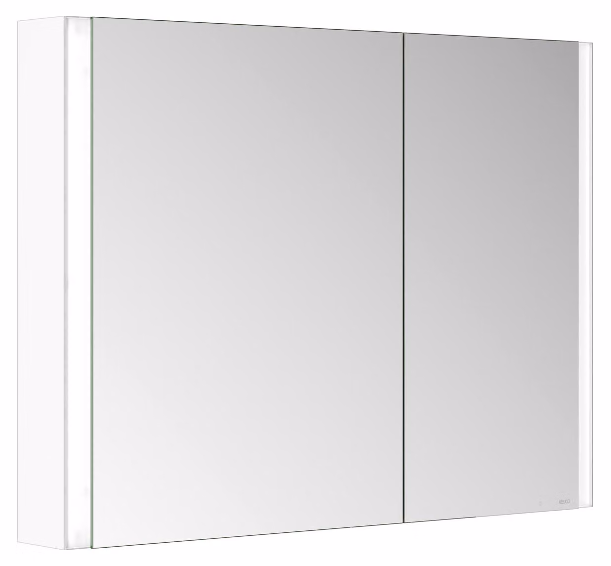 KEUCO SOMARIS Armoire de toilette murale 2 portes, asymétrique, 1000mm, 14503512200, 14503512200