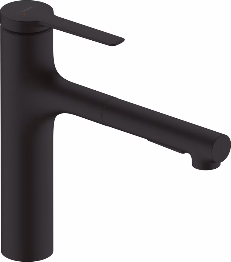 hansgrohe Zesis Mitigeur de cuisine, ComfortZone 160, douchette extractible 2 jets, saillie 231 mm, 74801670, 74801670