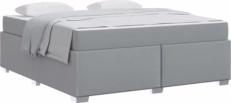Struttura del letto Grigio chiaro 180 x 200 cm Tessuto