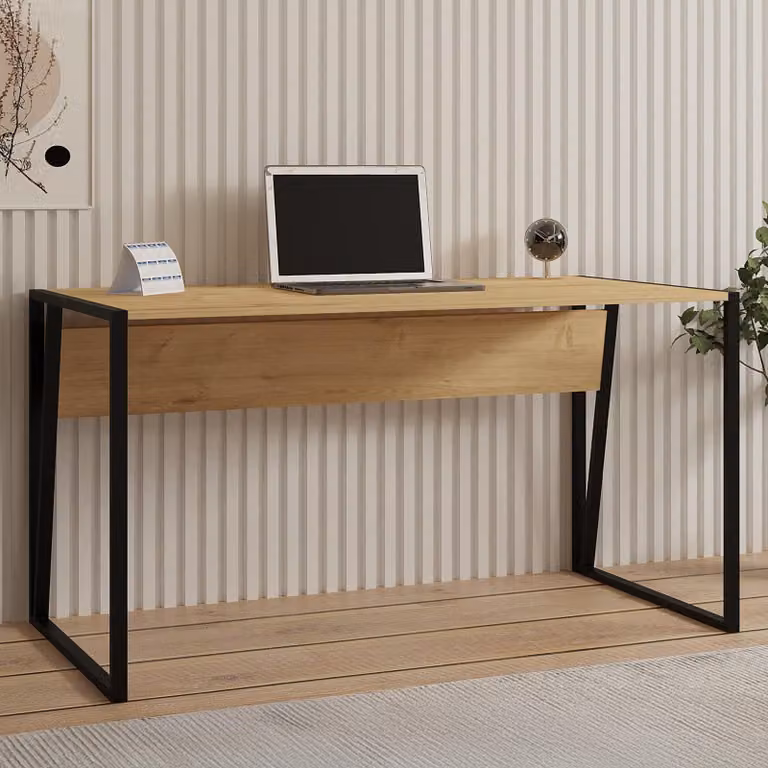 Frascati - Scrivania, 140x70x74h cm Marrone Rovere, un Ripiano