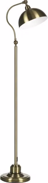 Lampada da terra vintage orientabile in metallo finitura bronzo effetto ottone per casa 42 cm x 25,5 cm x 152 cm