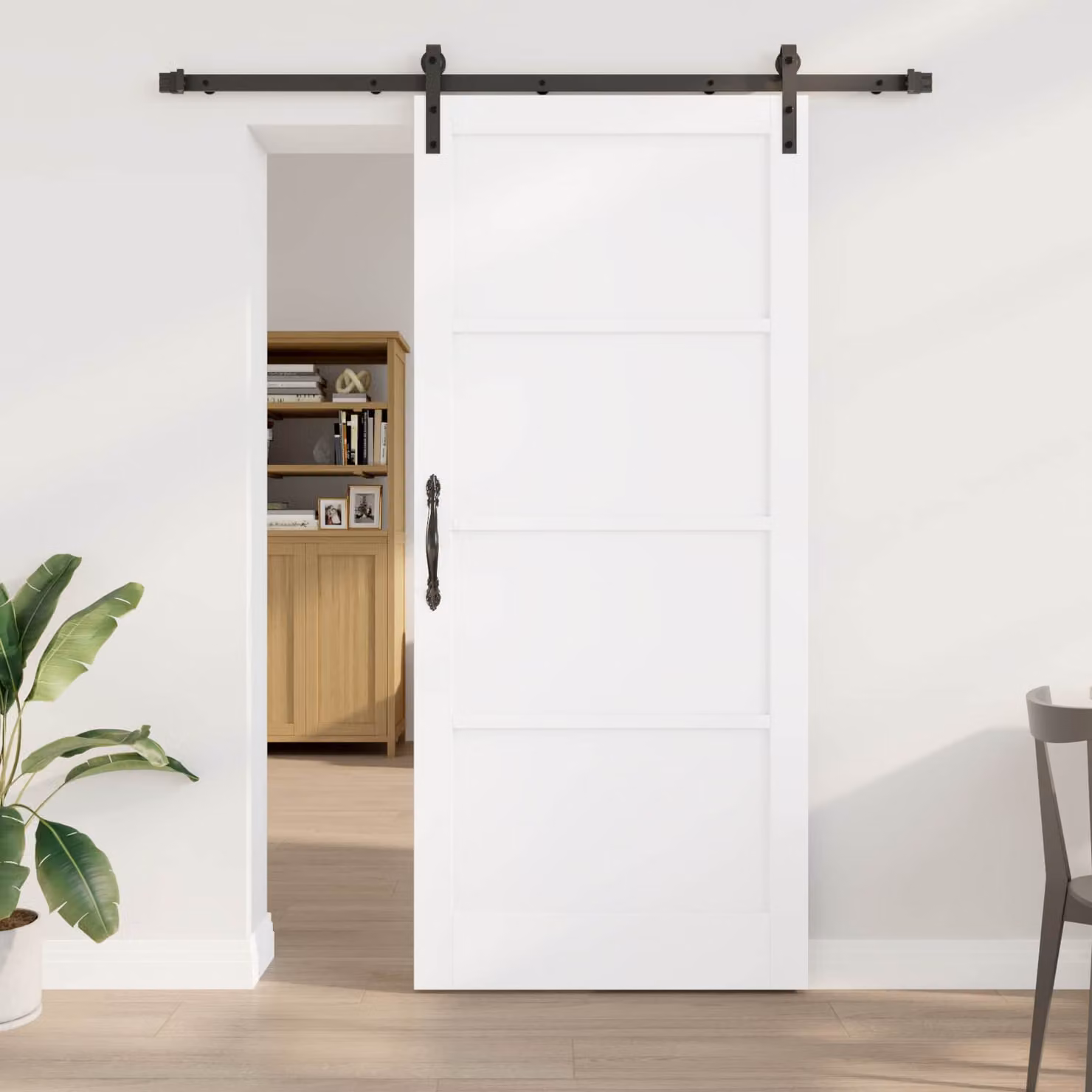 vidaXL Porta scorrevole 93 x 211 cm Legno Massello di Pino