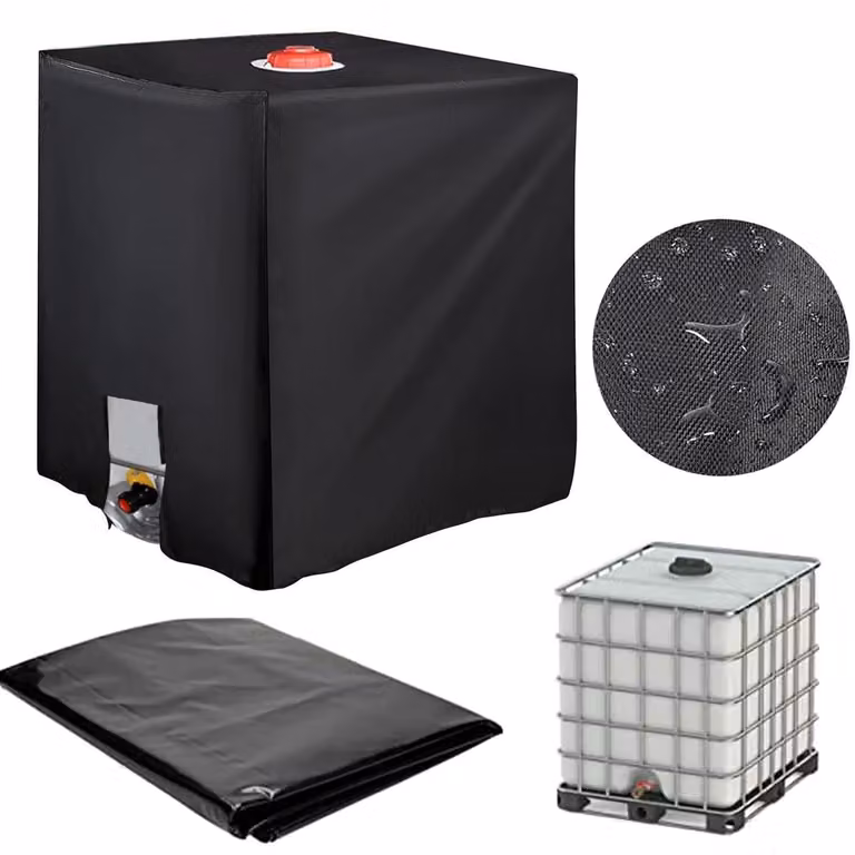 Copertura per serbatoio IBC da 1000 litri, realizzata in tessuto Oxford, antipolvere e impermeabile, dimensioni 120x100x116 cm