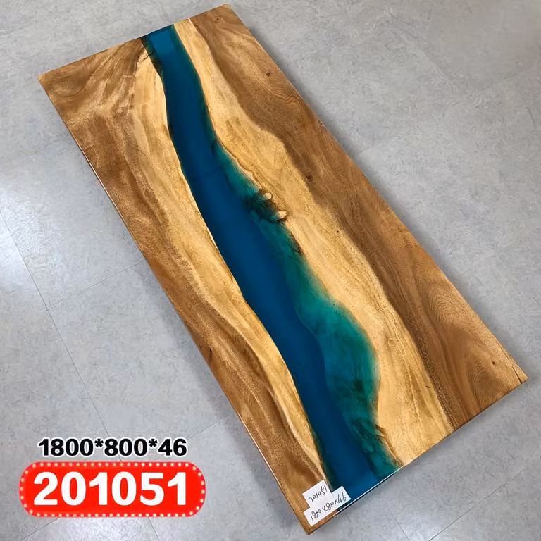 Moderne Tische Esstisch Design Tisch Harz Meer Fluss Möbel 180x80 Epoxid Ozean