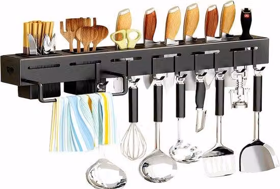 Gancio in acciaio inossidabile da 20 pollici per ripiano da cucina senza fori