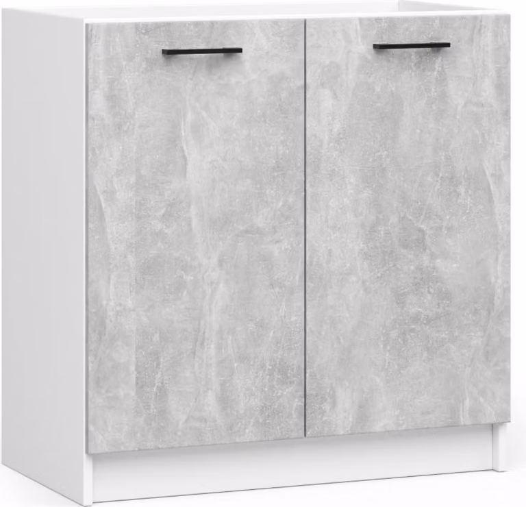 Akord Armadio Oliwia Bianco E Cemento 80X46X82 Cm