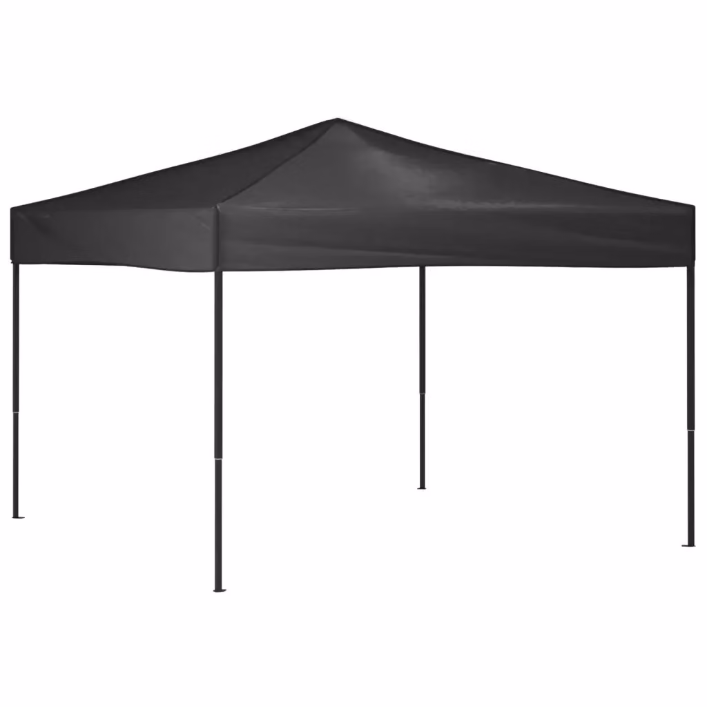 Tenda Gazebo Pieghevole per Feste in Acciaio Colore Antracite L/P: 3 x 3 m – 2