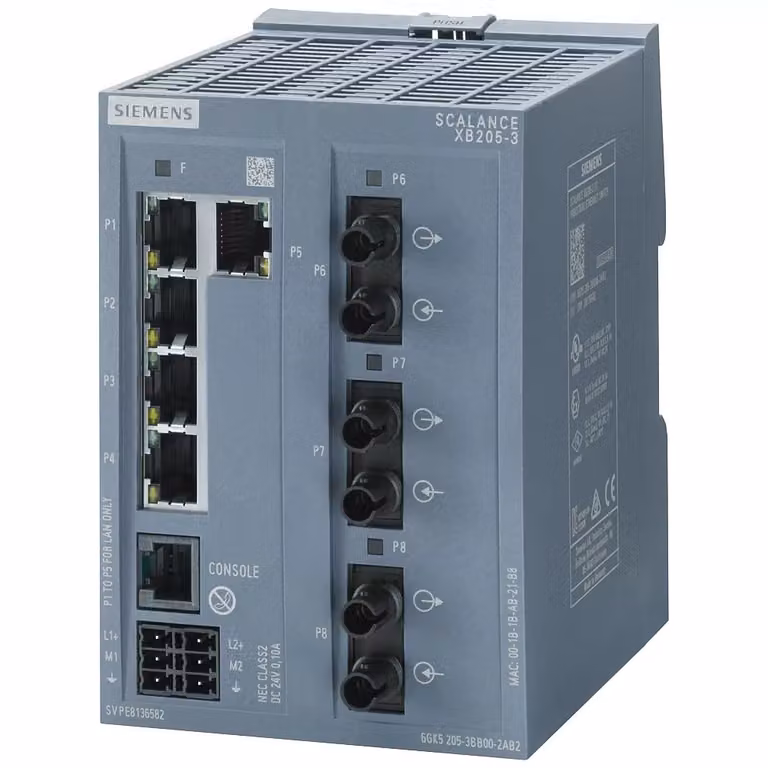 Siemens SIEM 6GK5205-3BB00-2TB2 SCALANCE XB205-3 Switch IE Layer 2 gestibile 5X - Switch - 0,1 Gbps
