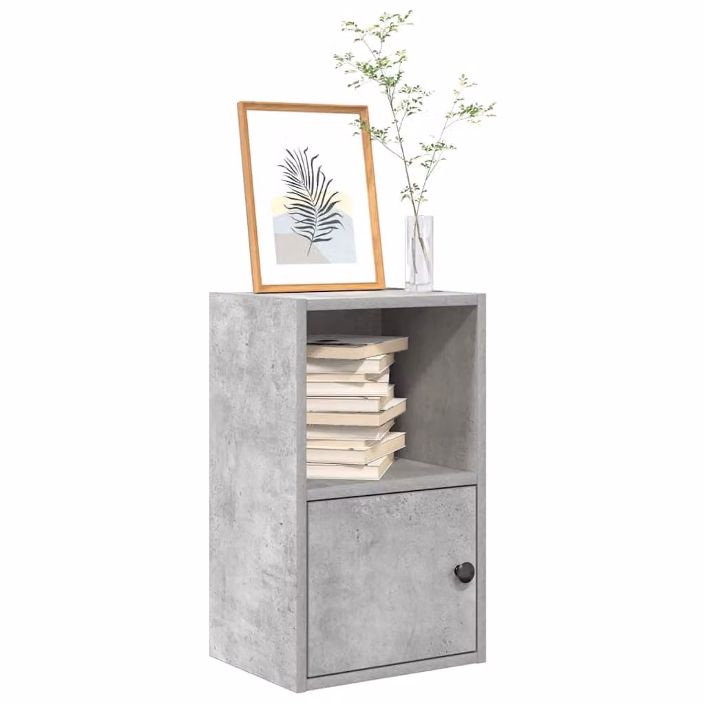 Libreria da parete vidaXL in stile industriale, Grigio, L 31 cm x P 24 cm x H 52 cm