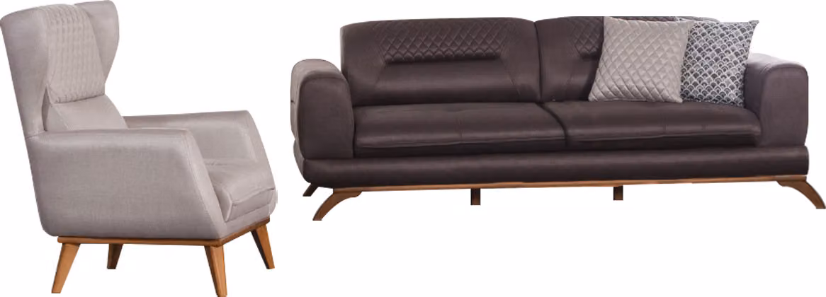 Designer Couchen Weiche Sofa Polster Sofagarnitur Couchen 3+1 Sitzer 2tlg