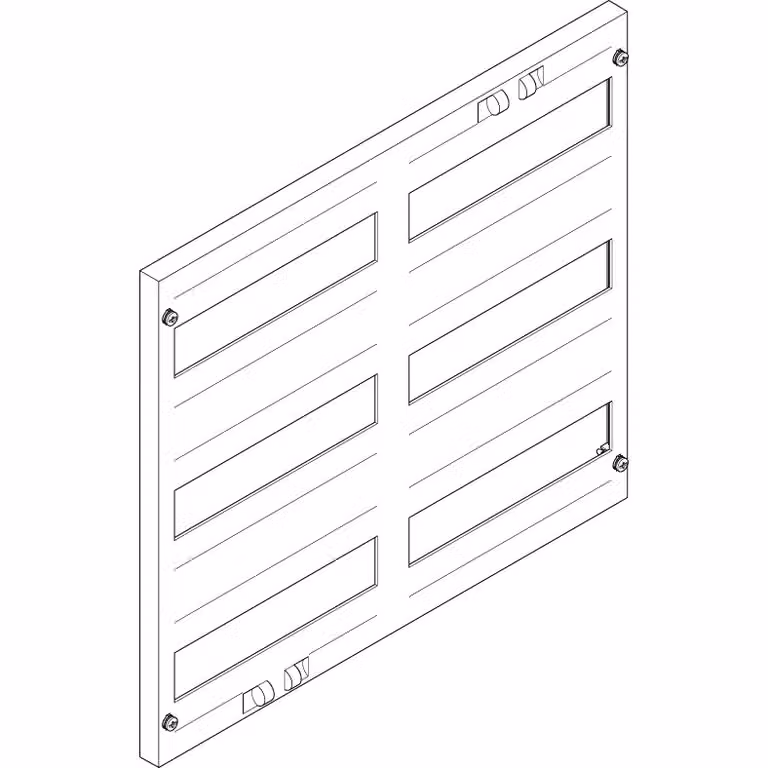 Piastra di copertura ABN 500x450 mm, 2 file anteriori/3 file posteriori aperte, distanza tra le file 150 mm (10 pezzi) FAO23N10