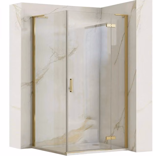 Cabina Doccia Rea Hugo 100x90 Gold Brush