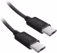 Cavo USB C Sbs da 60W, colore nero, lunghezza 1,5 m