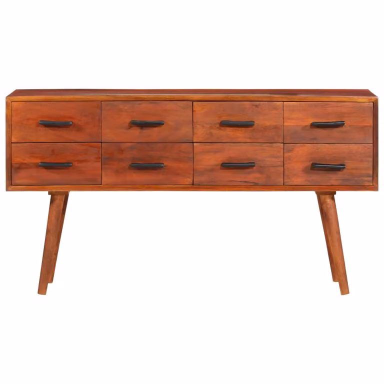 vidaXL Credenza 110x30x59 cm in legno massiccio di mango