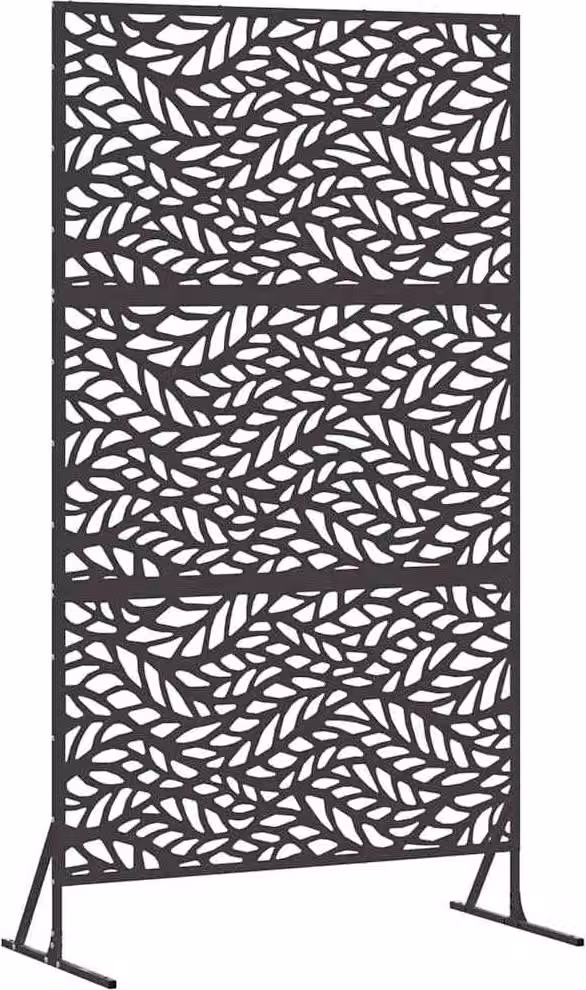 Schermo per Privacy Nero 100 x 50 x 180 cm Acciaio