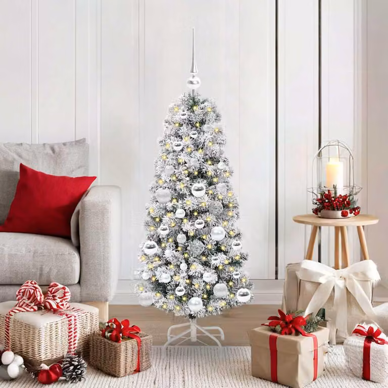 Maison Exclusive - Albero di Natale artificiale pieghevole verde e bianco 120 cm