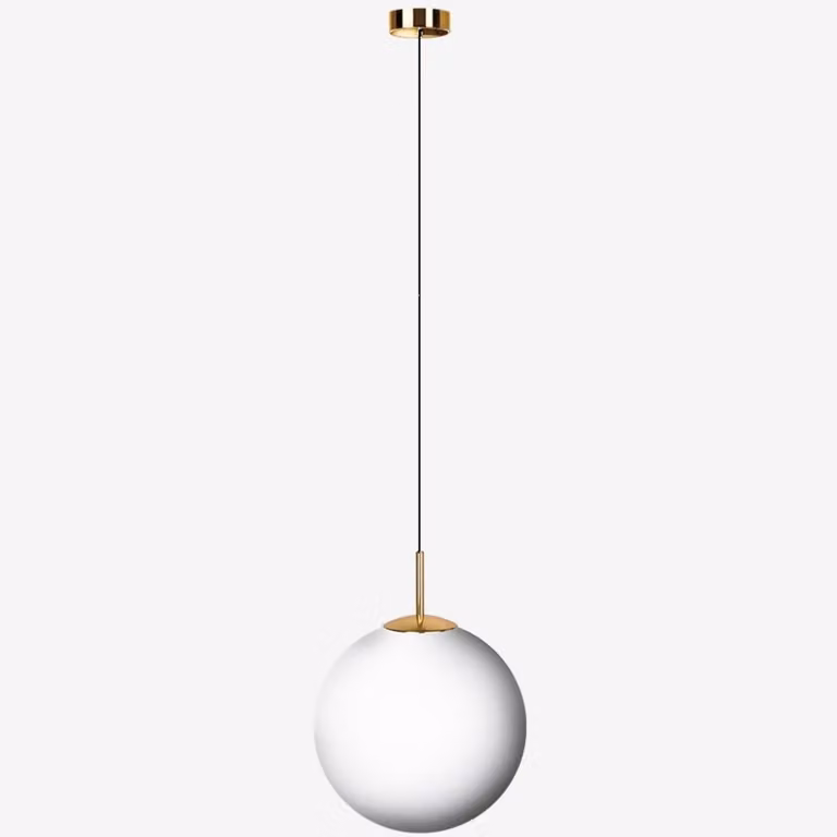 LUCIS Lampada a sospensione POLARIS ZKS 62,8 W LED 4000 K vetro ottone opalino ZKS.P8.400.84M DALI2 DALI