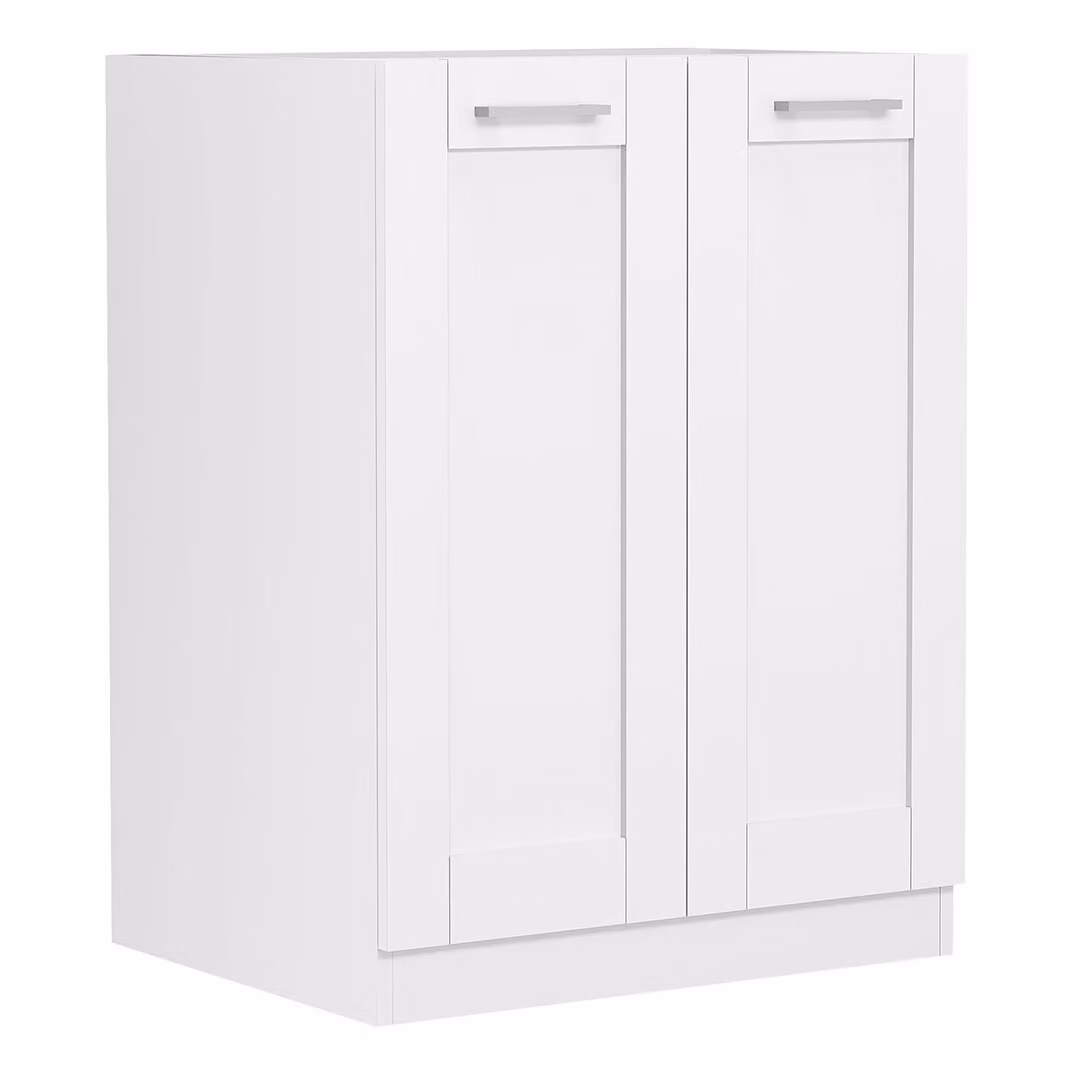 Armadio da cucina | Dimensioni ca. H. 82 x W. 60 x. T. 46 cm | Armadio inferiore con due ante girevoli in stile country house | Mobili da cucina – Colura