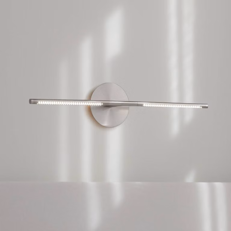 UMAGE Applique da parete di design Omni, dimmerabile, Alluminio / Grigio / Zincato, Soggiorno / Sala da pranzo, Metallo, Design, Applique