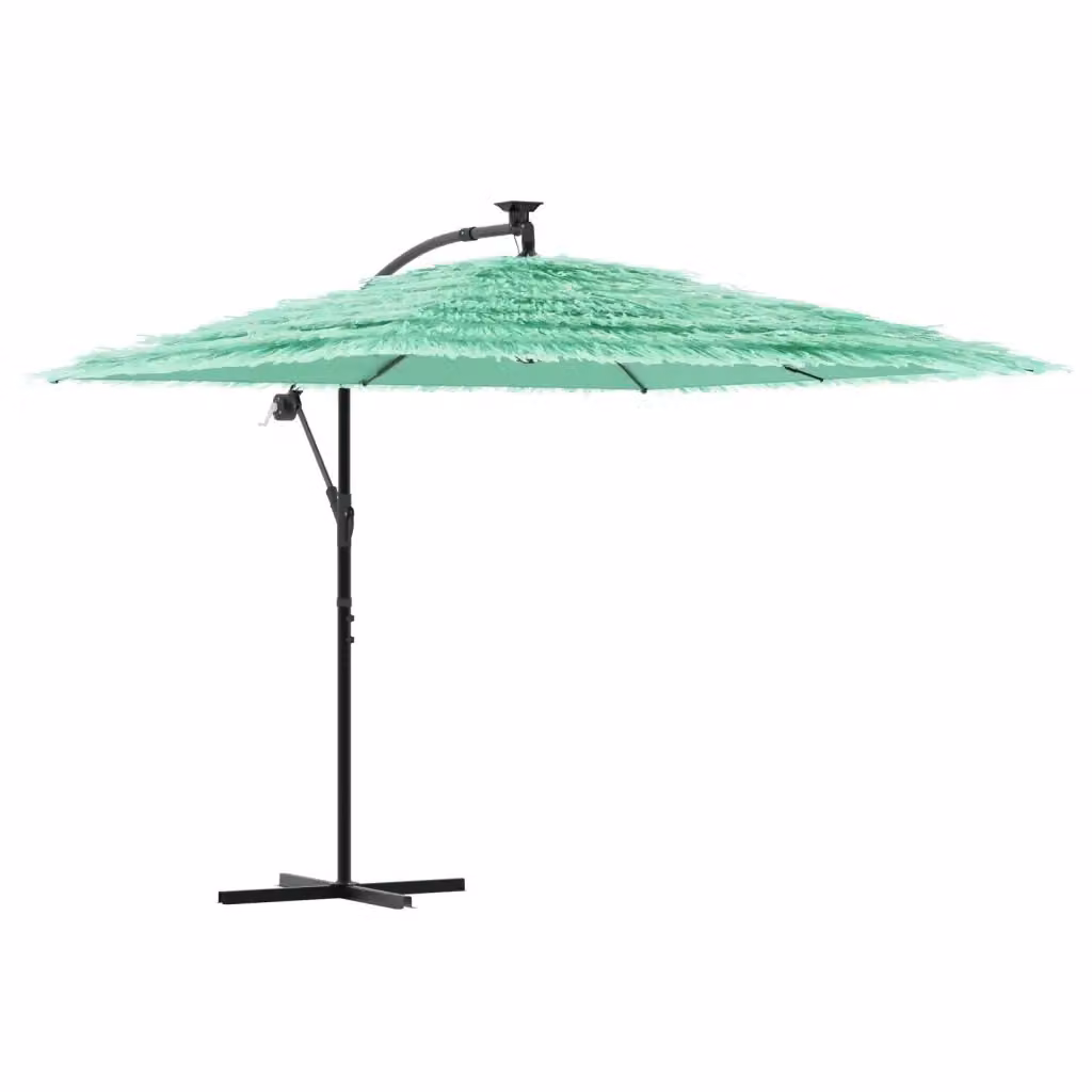 Ombrellone da giardino vidaxl verde con palo centrale in acciaio e copertura in poliestere L/P/H: 269 x 269 x 235 cm – 2