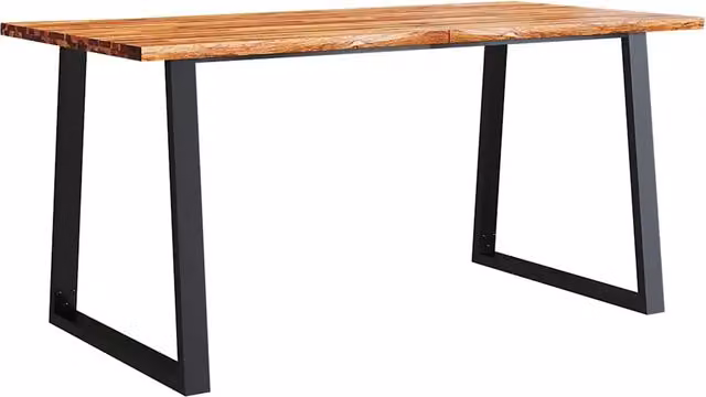 Tavolo da Pranzo | Tavolo da cucina Bordi Vivi 160x80x75 cm Legno Massello Acacia