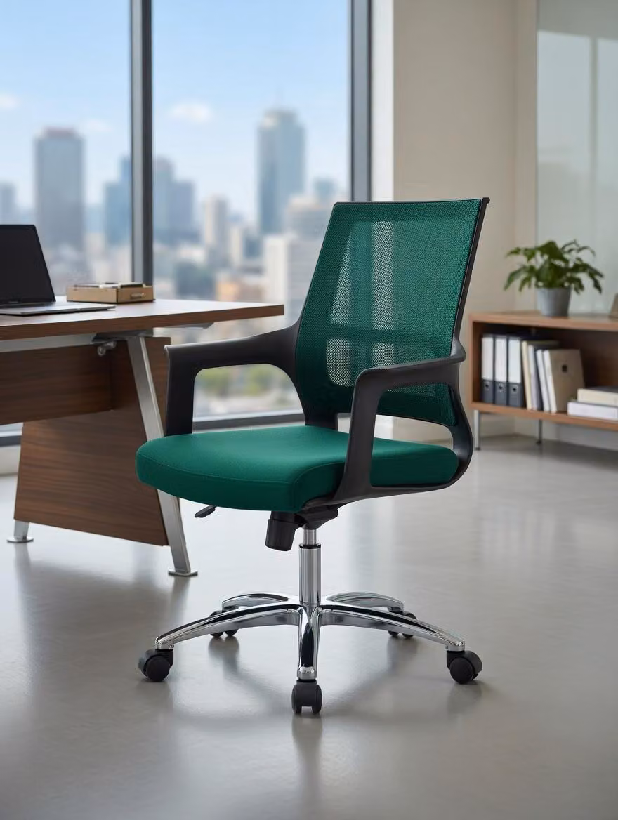 Sedia da ufficio ergonomica con altezza regolabile e braccioli